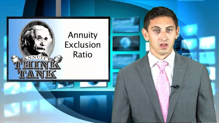 What is exclusion ratio in annuity